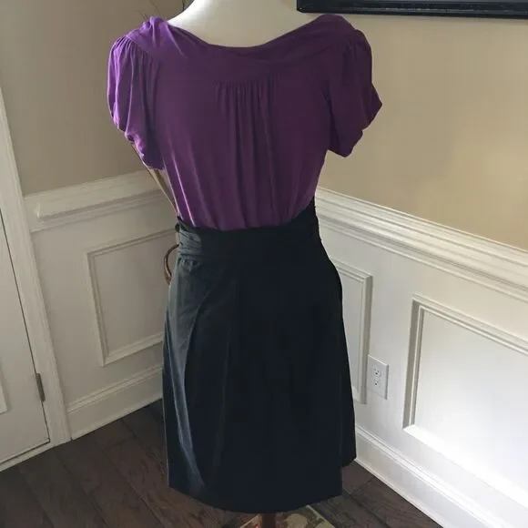 BCBG MaxAzria Mixed Media Dress Sz L - Picture 4 of 6